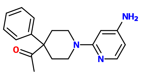(image for) MC017349 1-[1-(4-Amino-2-pyridinyl)-4-Ph-4-piperidinyl]ethanone